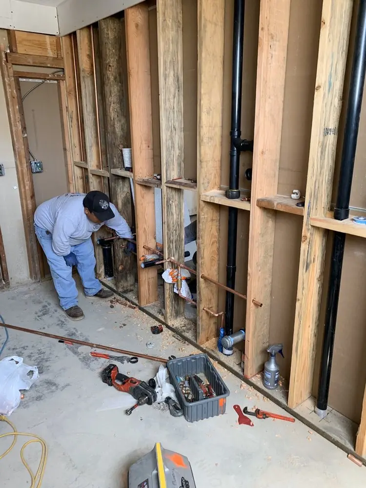 Commercial rough-in plumbing for Gas Line Repair in New England Heights